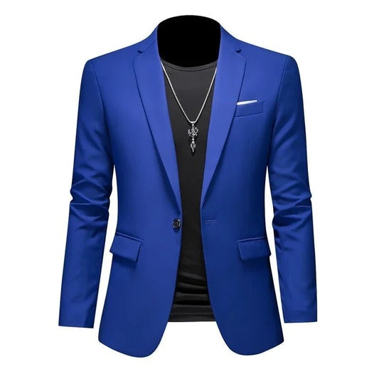 DRESSBEATS™ LUXE MEN'S BLAZER – HIGH-END CASUAL & BUSINESS JACKET | PERFECT FOR WEDDINGS & SUITS