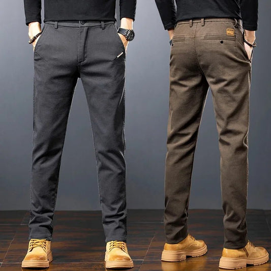 AXEL™ SLIM TWILL PANTS - DRESSBEATS