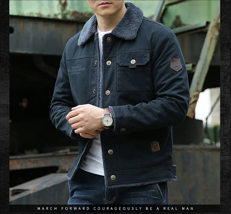 FGKKS Fleece - Lined Slim Jacket – High - Quality Men's Streetwear by DRESSBEATS - DRESSBEATS