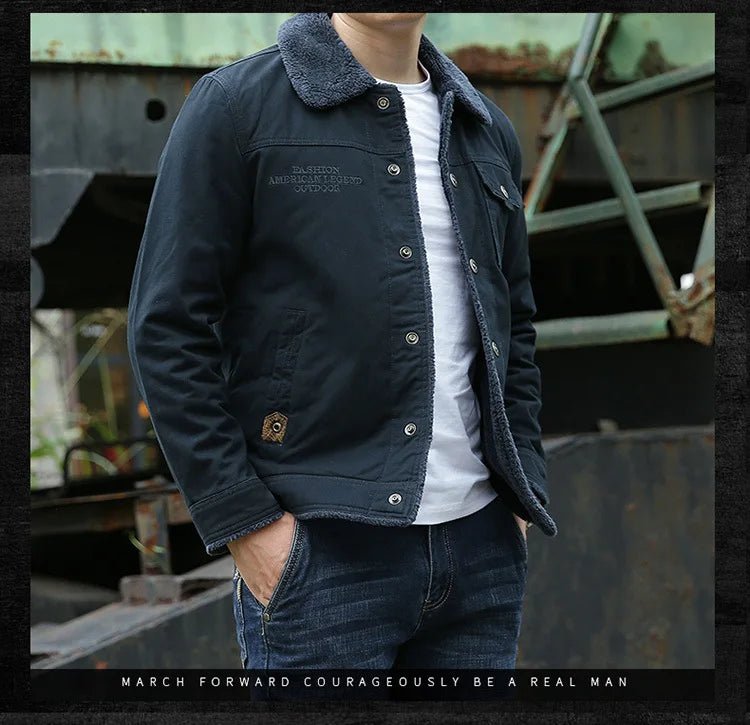 FGKKS Fleece - Lined Slim Jacket – High - Quality Men's Streetwear by DRESSBEATS - DRESSBEATS