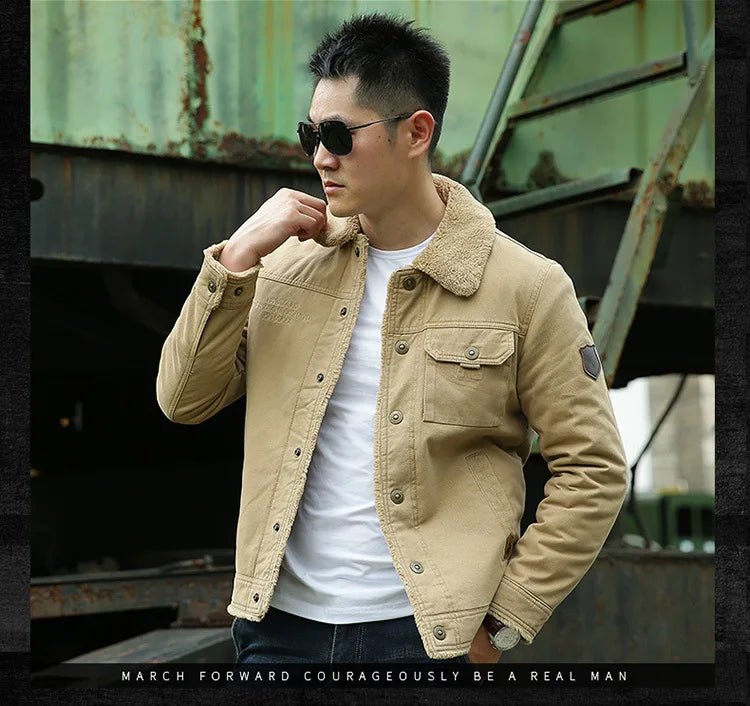 FGKKS Fleece - Lined Slim Jacket – High - Quality Men's Streetwear by DRESSBEATS - DRESSBEATS