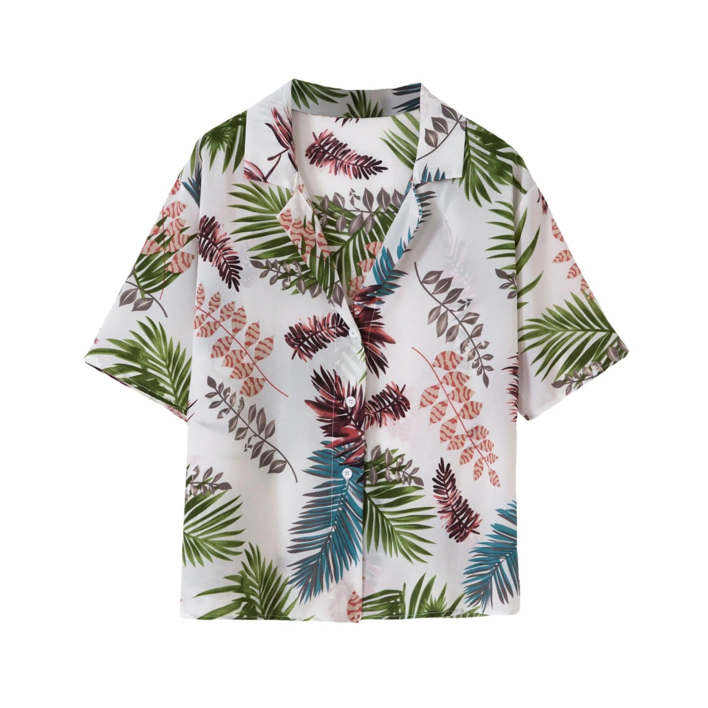 TROPICAL VIBES: Men’s Hawaiian Cartoon Print Casual Beach Shirt - DRESSBEATS